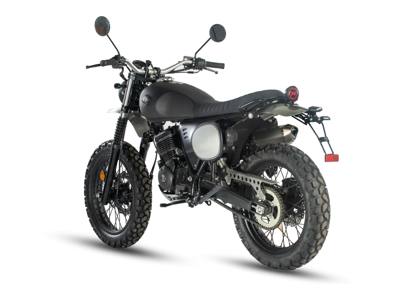 Outback 125 - Scrambler Vintage et Polyvalent Tout-Terrain