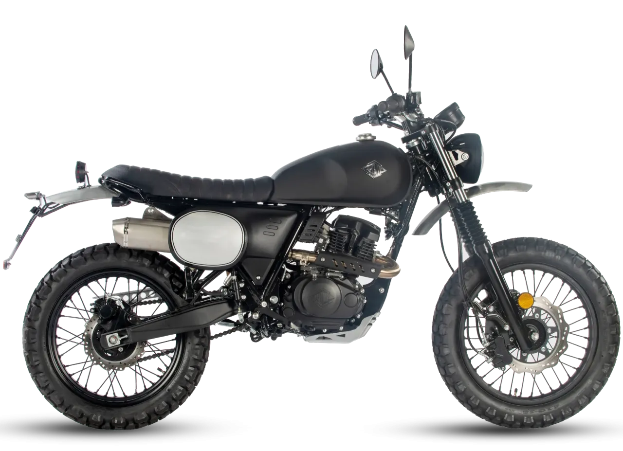 Outback 125 - Scrambler Vintage et Polyvalent Tout-Terrain