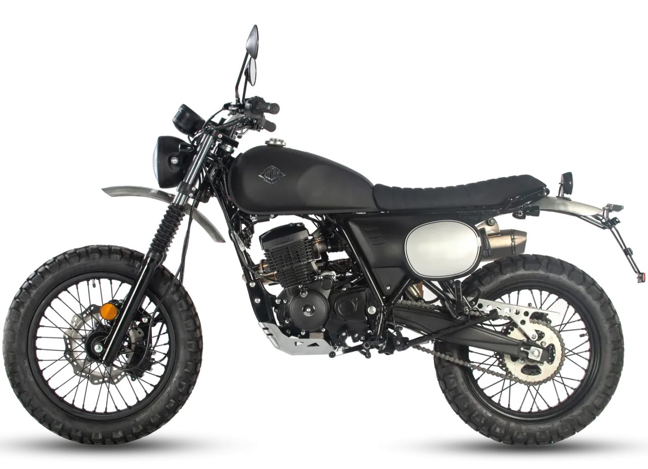 Outback 125 - Scrambler Vintage et Polyvalent Tout-Terrain